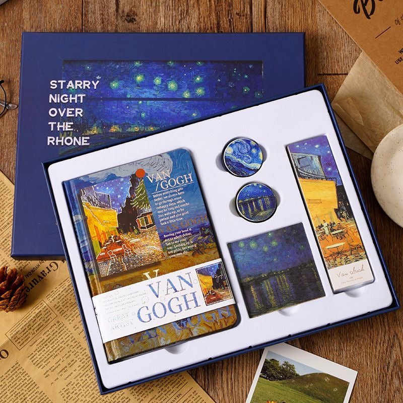 Stationery Set  – Van Gogh Painting Starry Sky Bookmark Set.