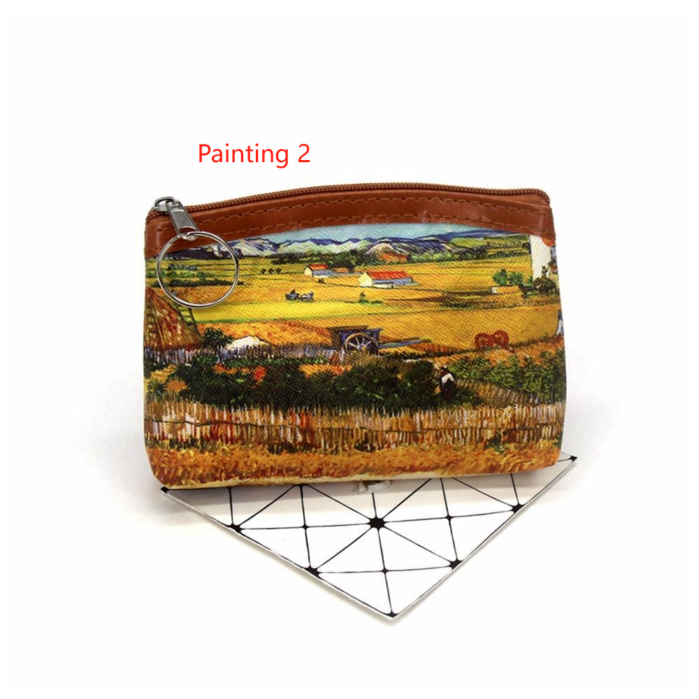 Vintage Purse with Van Gogh painting