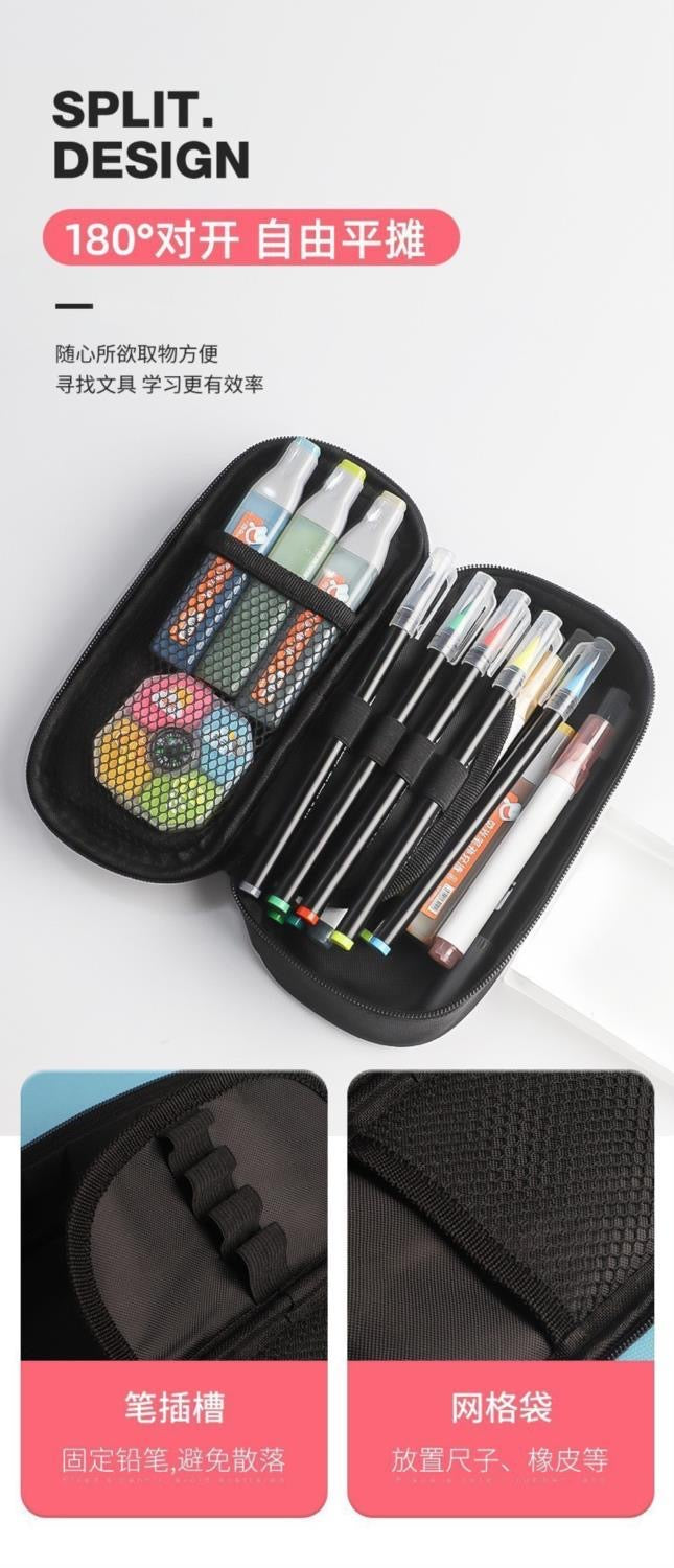 Van Gogh-Inspired Large canvas clothing Pencil Case – Waterproof Artistic Stationery Bag