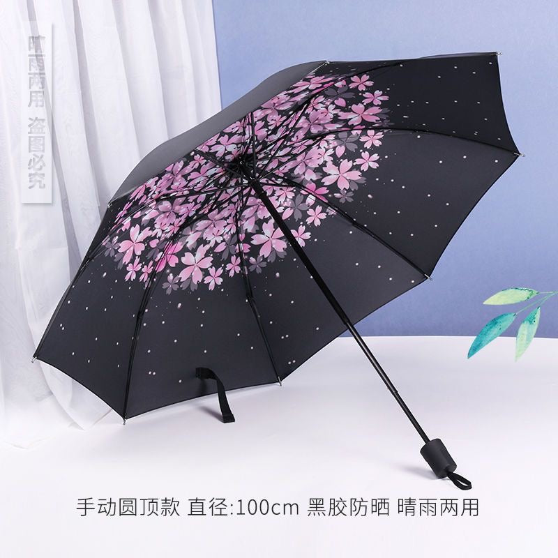 Van Gogh Sakura UV Protection Sun and Rain Umbrella
