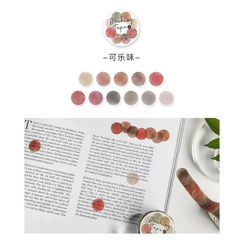 Gradient Color Dot Stickers