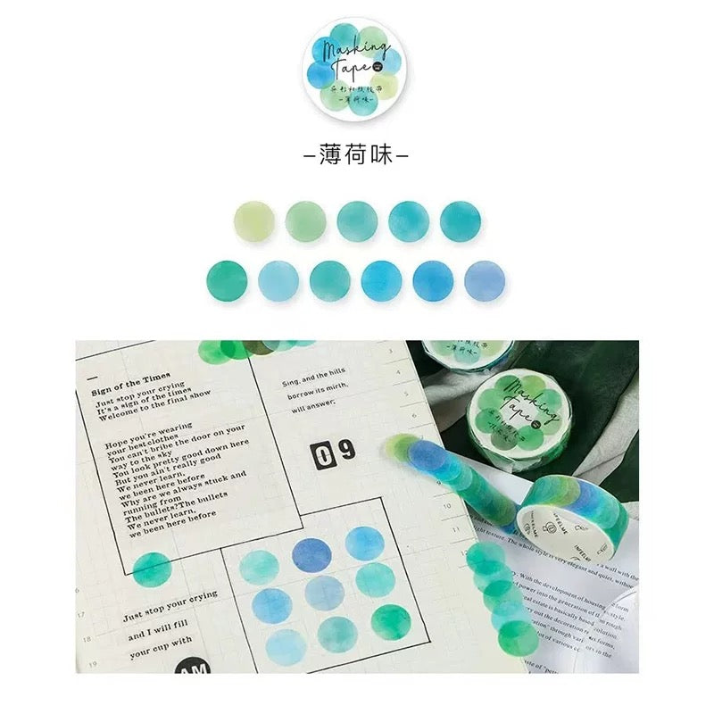 Gradient Color Dot Stickers