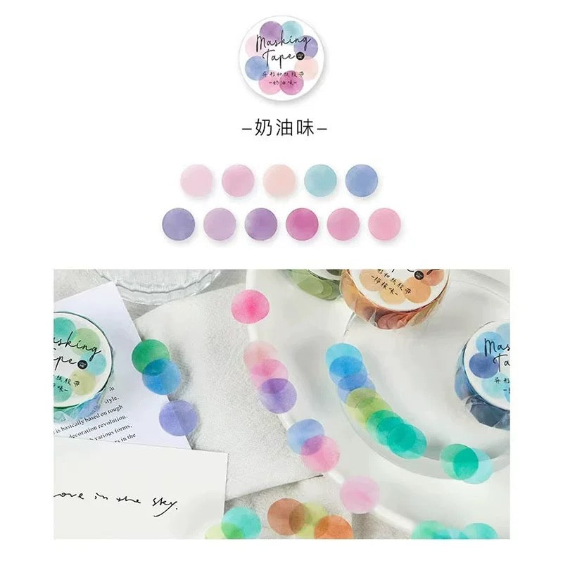 Gradient Color Dot Stickers