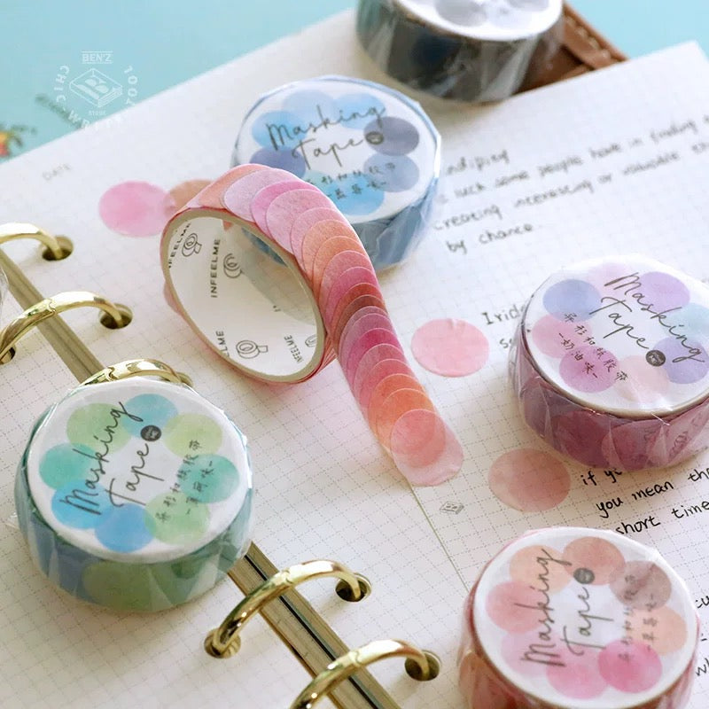 Gradient Color Dot Stickers