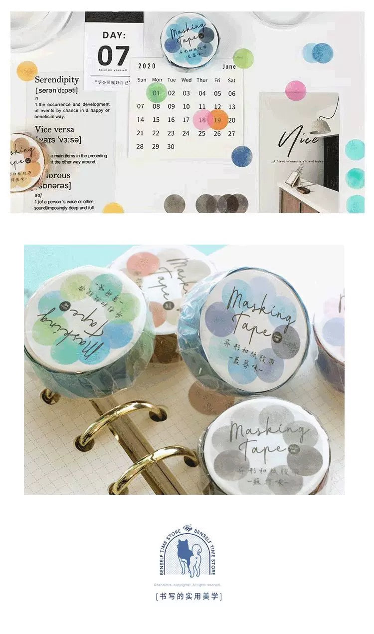 Gradient Color Dot Stickers