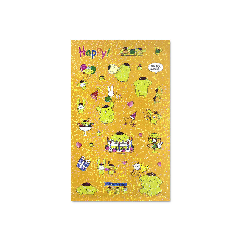 Cute Sanrio Style Laser Stickers – Journal & Scrapbooking Seals