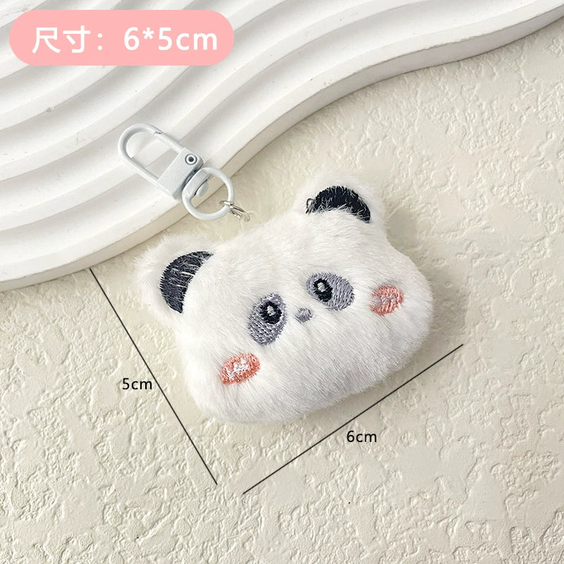 Cute Plush Beaver Keychain – Cartoon Bag Charm for Girls, Backpack Accessory