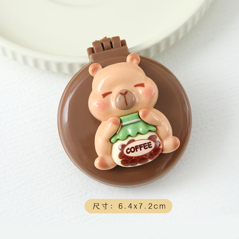 Capybara-themed Foldable Cushion Hairbrush