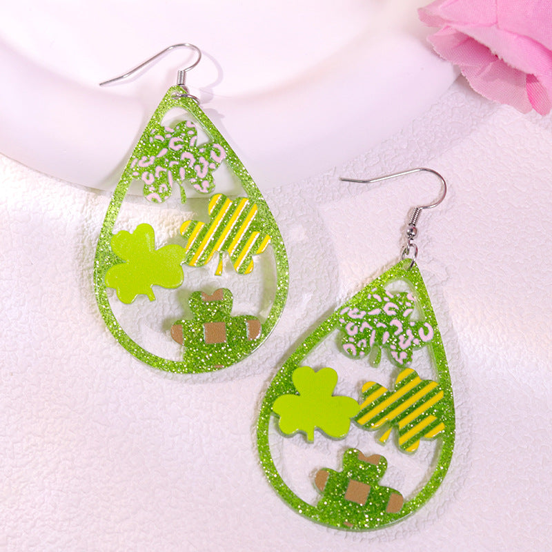 Hollow Clover Studs & Dangle Earrings