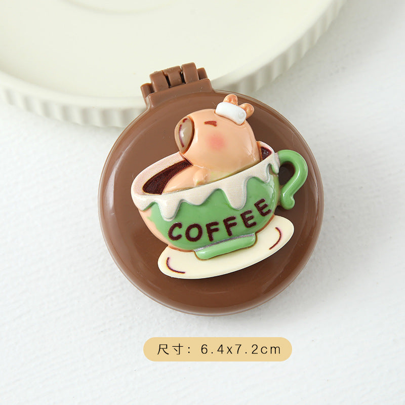 Capybara-themed Foldable Cushion Hairbrush