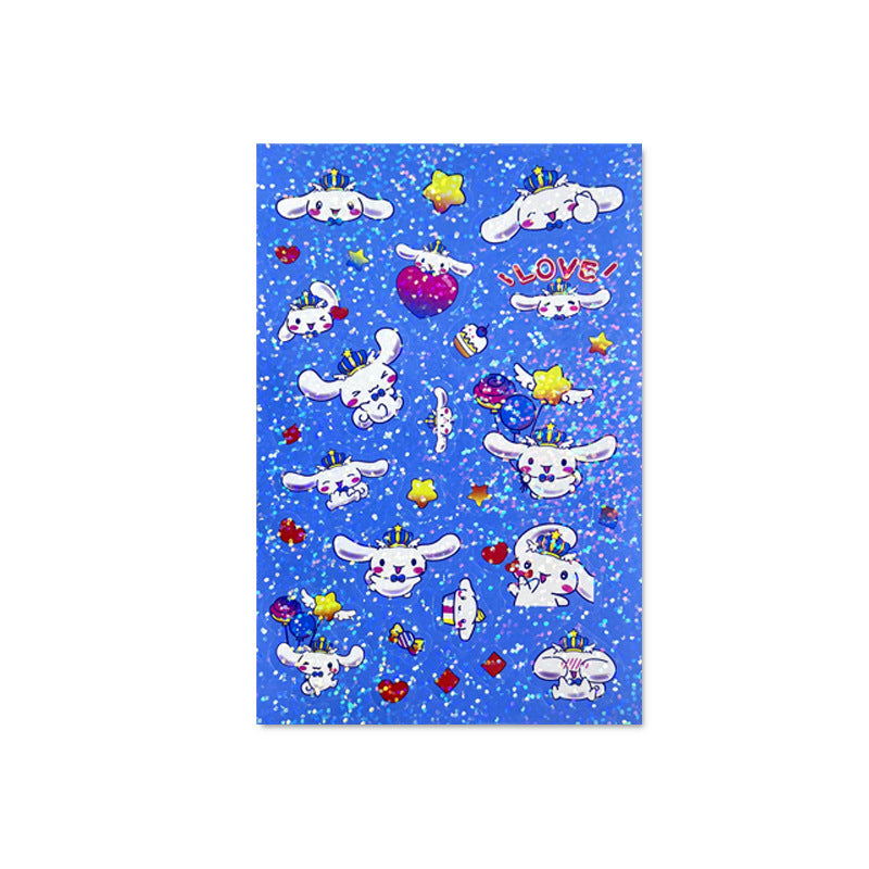 Cute Sanrio Style Laser Stickers – Journal & Scrapbooking Seals