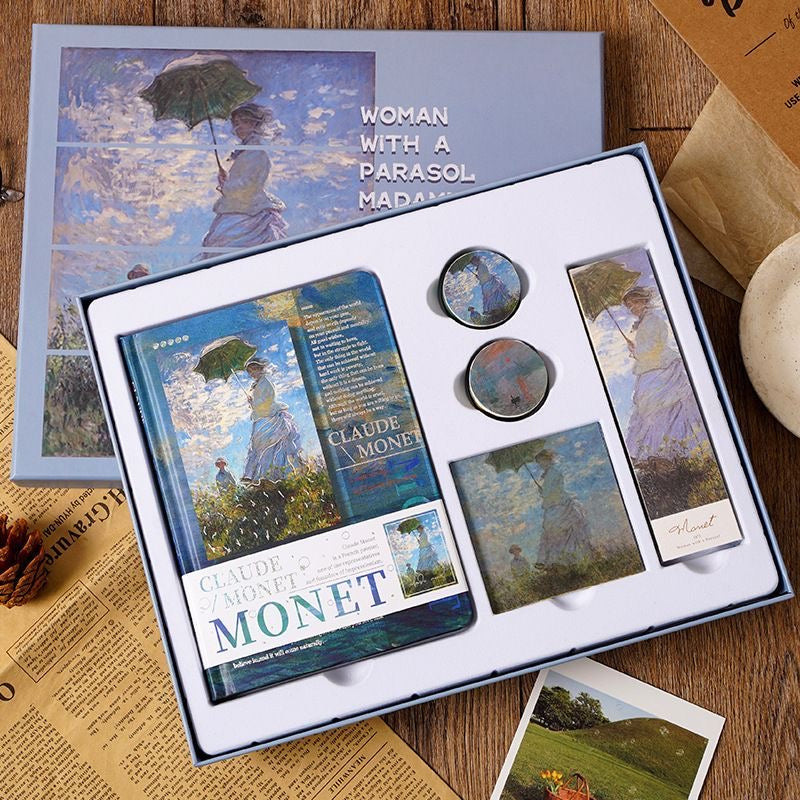 Stationery Set – MONET Painting Series" Woman with a Parasol INK PEN Set"