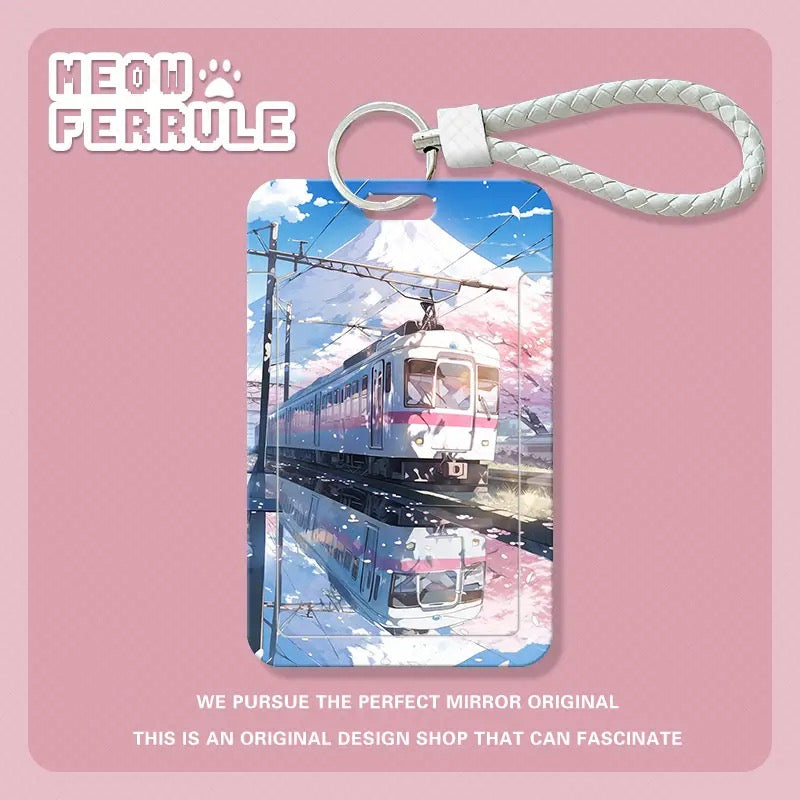 Japanese-Style Mount Fuji Sliding Card Holder