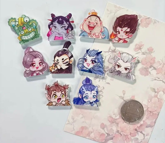 Fridge Magnets-Nezha Series 10 PIECES