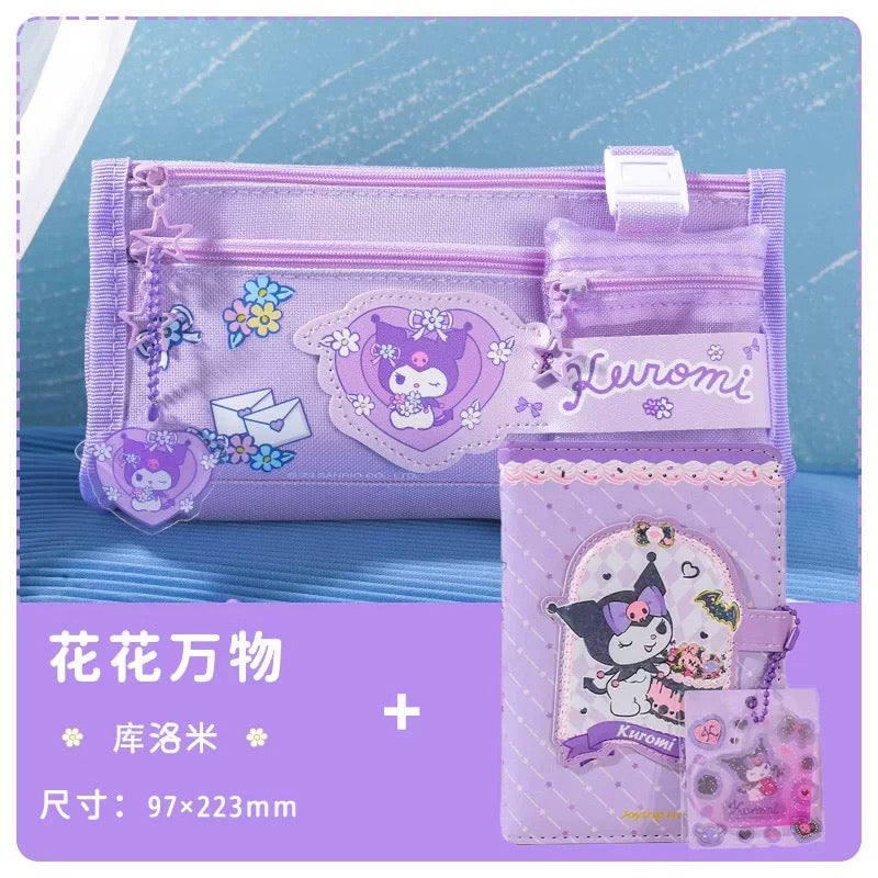 Kuromi Planner Notebook and Pencil Case Set