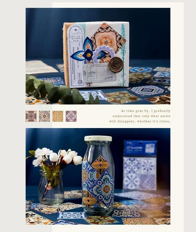 BENZSTORE Vintage Tile Pattern Stickers