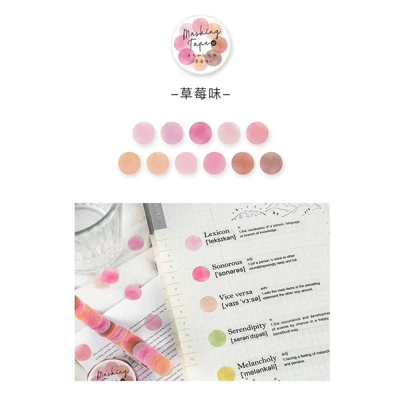Gradient Color Dot Stickers