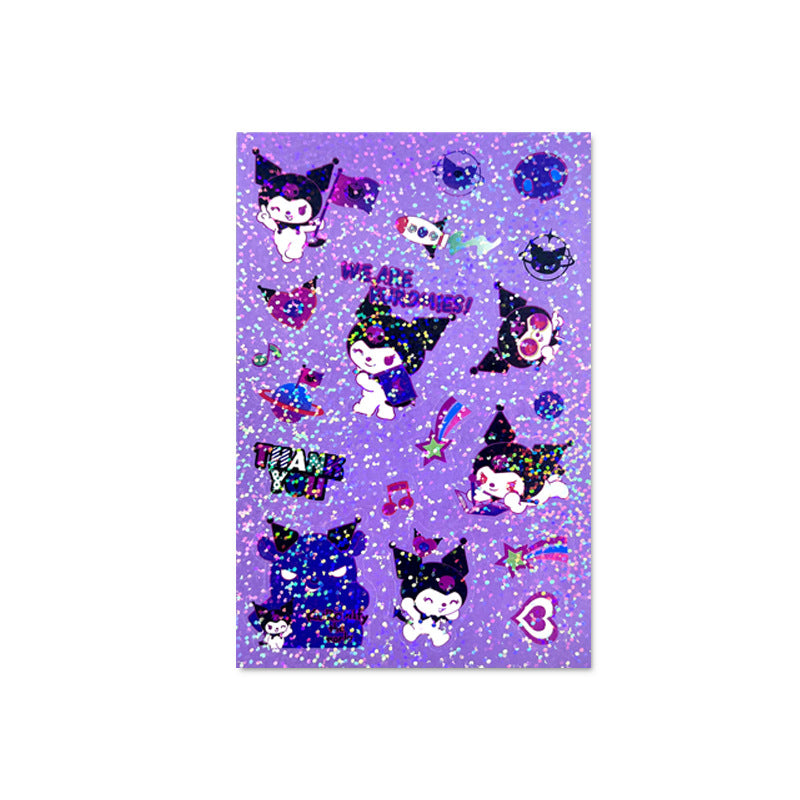 Cute Sanrio Style Laser Stickers – Journal & Scrapbooking Seals