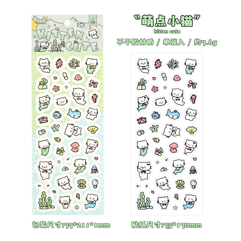 Dreamland Cartoon Stickers – Decorative Sticker Set for Journaling & Crafts