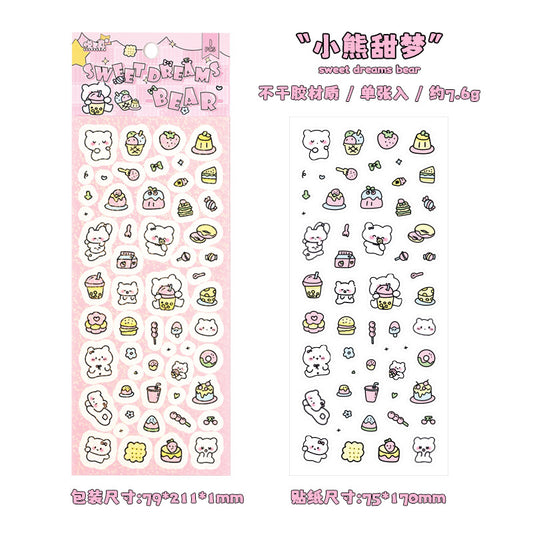 Dreamland Cartoon Stickers – Decorative Sticker Set for Journaling & Crafts