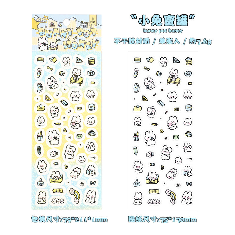 Dreamland Cartoon Stickers – Decorative Sticker Set for Journaling & Crafts