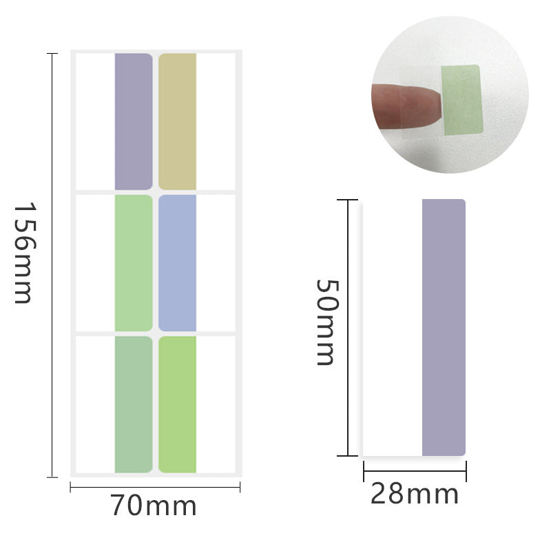 Morandi Student Alphabet Index Stickers – Strong Adhesive Colored Bookmarks & Labels