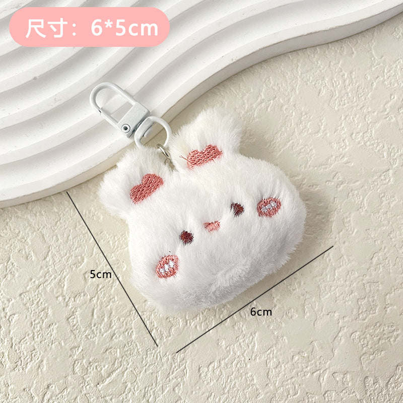 Cute Plush Beaver Keychain – Cartoon Bag Charm for Girls, Backpack Accessory