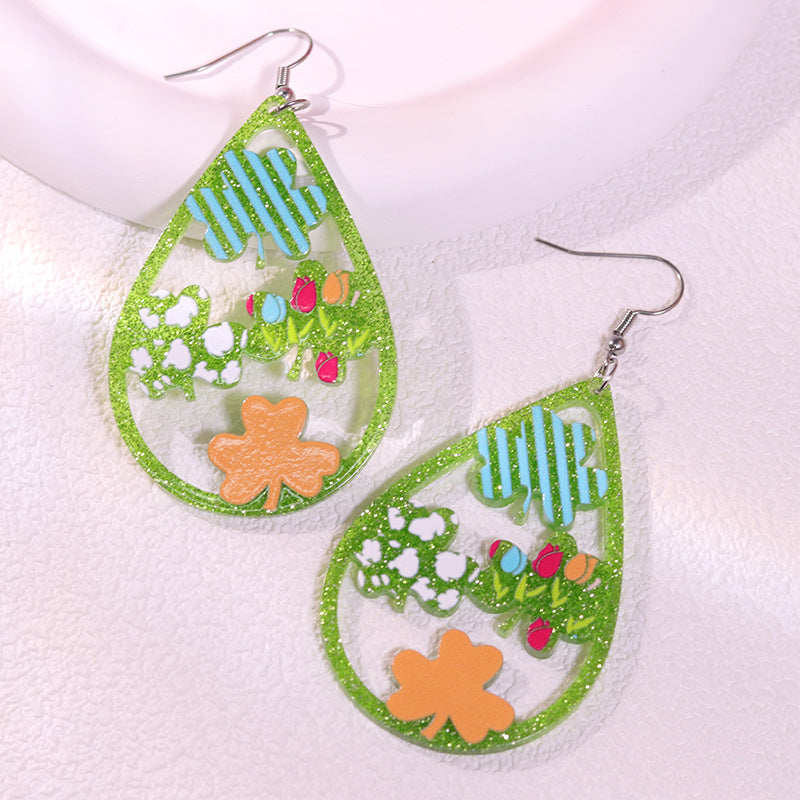 Hollow Clover Studs & Dangle Earrings