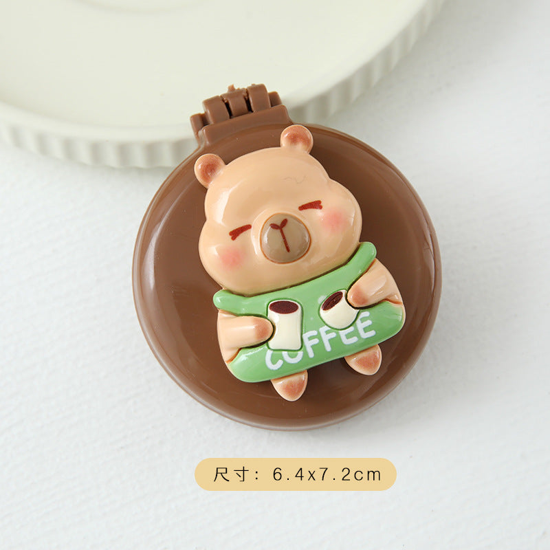 Capybara-themed Foldable Cushion Hairbrush