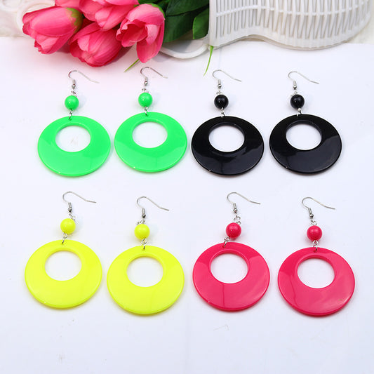 Sphere Geometric Drop Earrings