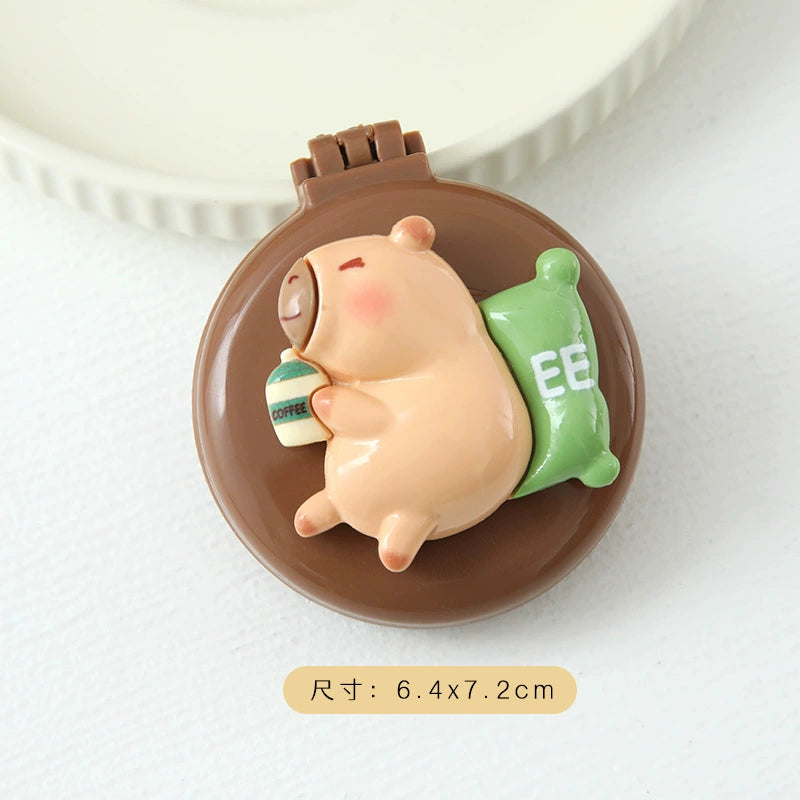 Capybara-themed Foldable Cushion Hairbrush