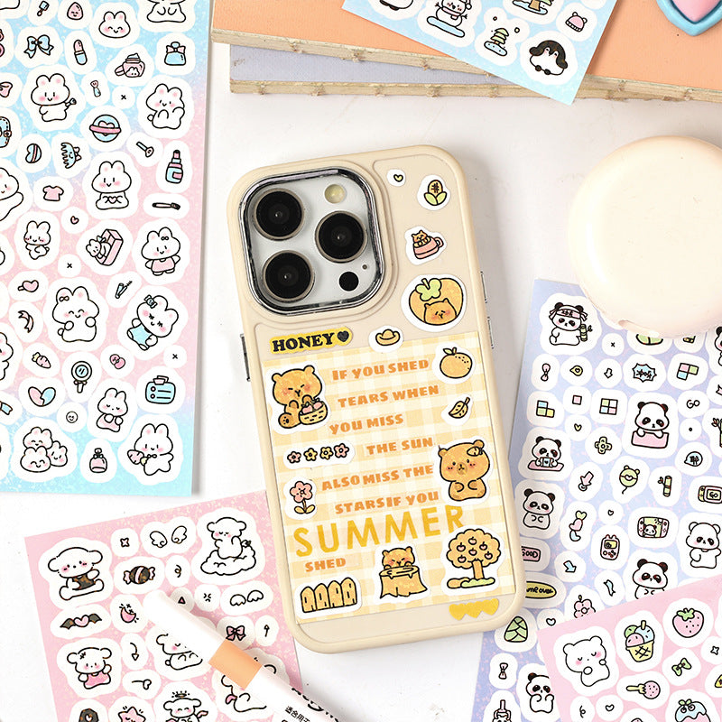 Dreamland Cartoon Stickers – Decorative Sticker Set for Journaling & Crafts