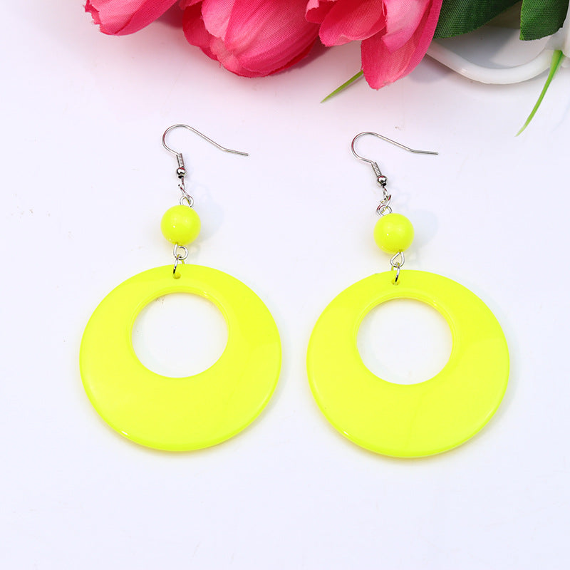 Sphere Geometric Drop Earrings
