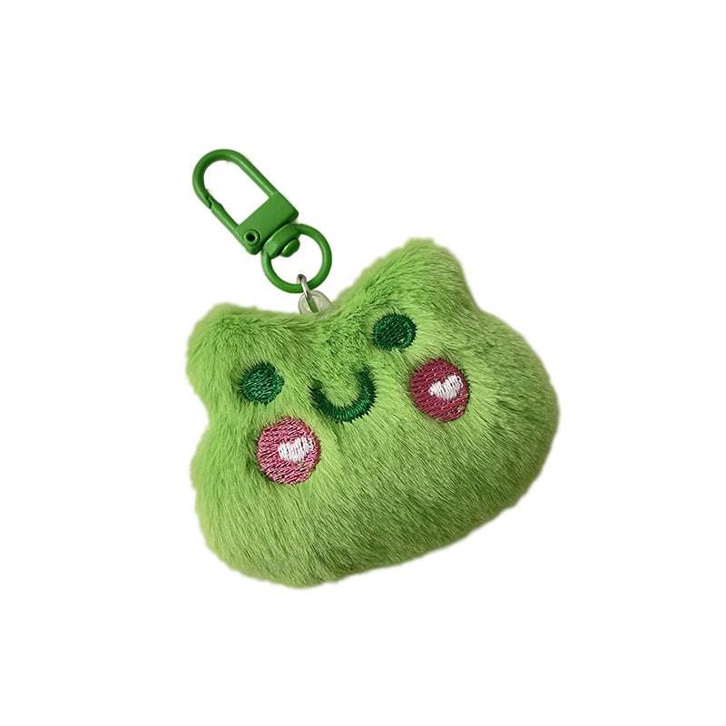 Cute Plush Beaver Keychain – Cartoon Bag Charm for Girls, Backpack Accessory