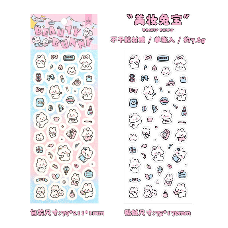 Dreamland Cartoon Stickers – Decorative Sticker Set for Journaling & Crafts