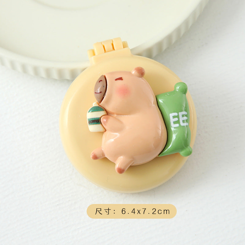 Capybara-themed Foldable Cushion Hairbrush