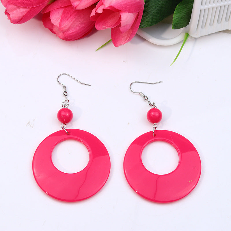 Sphere Geometric Drop Earrings