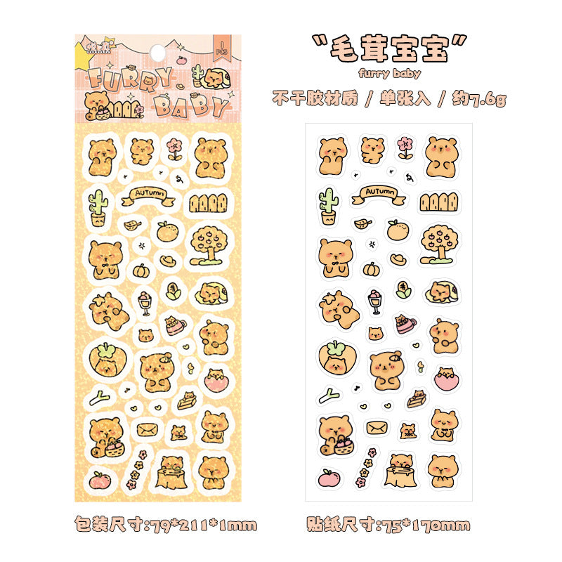 Dreamland Cartoon Stickers – Decorative Sticker Set for Journaling & Crafts