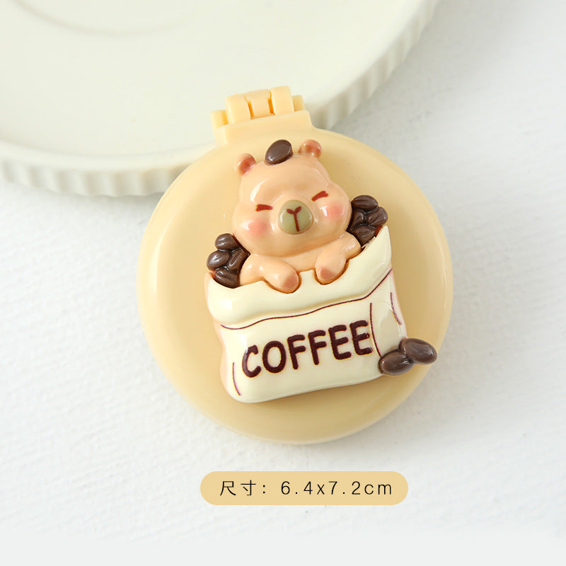 Capybara-themed Foldable Cushion Hairbrush