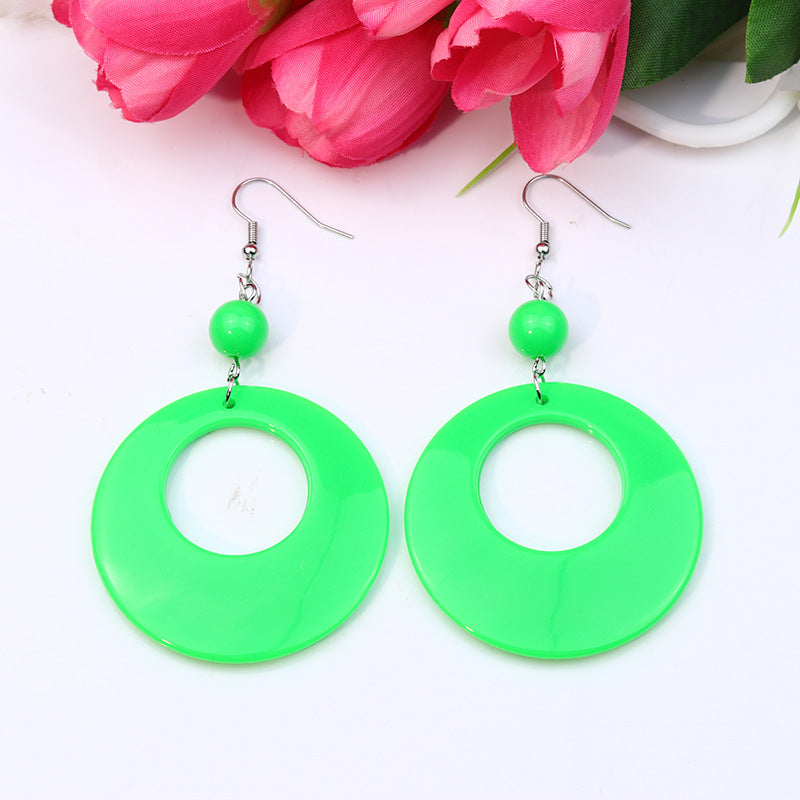 Sphere Geometric Drop Earrings