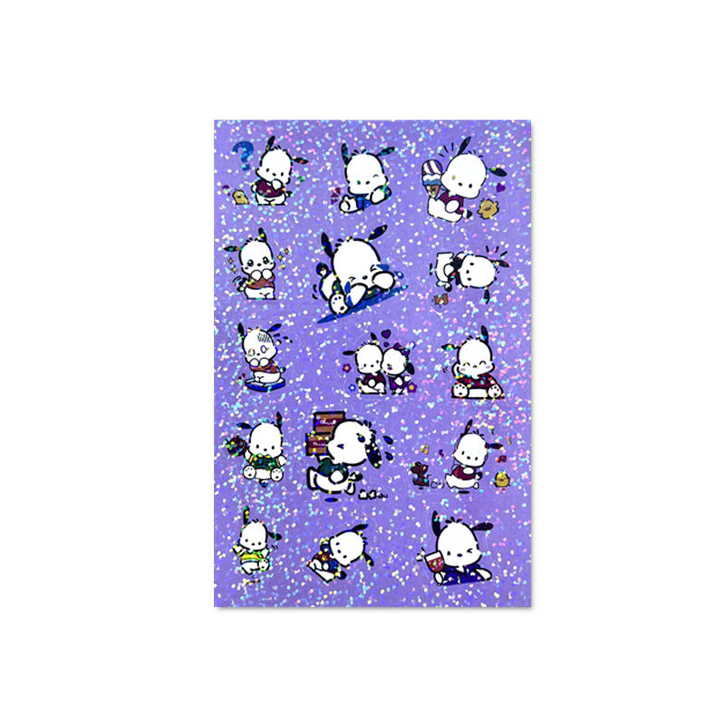 Cute Sanrio Style Laser Stickers – Journal & Scrapbooking Seals
