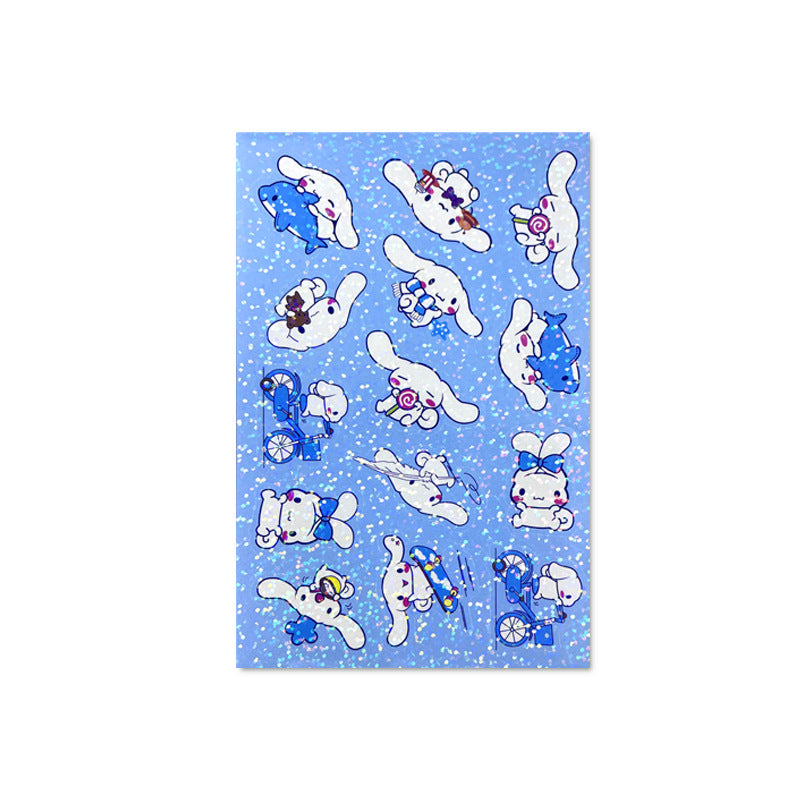Cute Sanrio Style Laser Stickers – Journal & Scrapbooking Seals