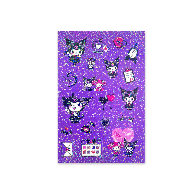 Cute Sanrio Style Laser Stickers – Journal & Scrapbooking Seals